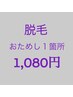 ◆選べるパーツ1箇所◆初回お試し1,080円!