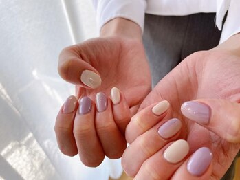 キキネイル たまプラーザ店(kikinail)/大人シンプルコース　春ネイル