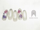 オーロラマグベースに紫陽花