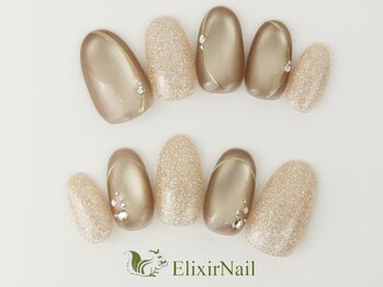 エリクサーネイル 神田(Elixir Nail)/シンプル / クーポン使用