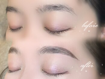 スキン 心斎橋店(skin)の写真/【眉毛×まつげパーマ上下】目元の印象UP★アイブロウとまつげパーマSETが人気!マスカラパーマもオススメ♪