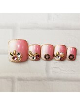 ネイルサロン マリブ(Maribu)/フット　10本コース　縦グラデ