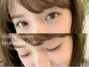 エネ(eNe)/brown flat lash