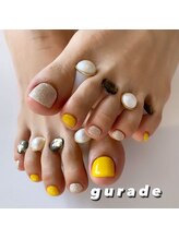 グラデ(Gurade)/イエロー×ラメ