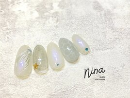 #人魚のしっぽネイル