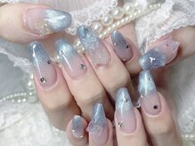 ミナミネイル(MINAMI NAIL)/ブルーマグネットネイル8500円