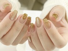 アイネイルズ 渋谷店(I nails)/【Saki.o】カーキニュアンス