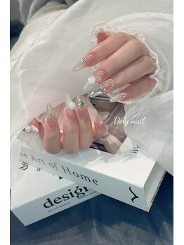 デリーネイル(Dely_nail)/ワンホン風・華やかネイル