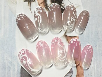 ネイルサロン キャンディネイル(Candy Nail)/ラインアート by佐合