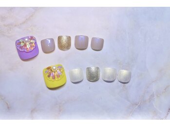 ネイルサロン ブリオン(Nail Salon Bullion)/クリスタルフラワーネイル 