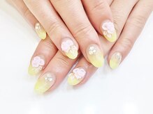 ネイルコレクション ベビーピンク(Baby Pink)/ジェル定額￥8990☆３Ｄフラワー