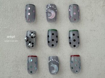 アノカプイル(ankpil)/11月【シーズンネイル】シンプル