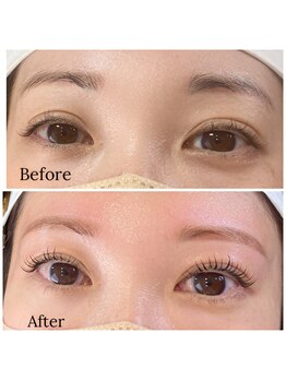 エムアンド(m&)/眉WAX+マスカラまつ毛パーマ