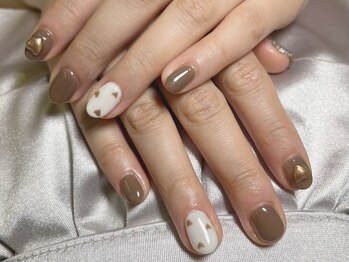 ERUFU EYELASH/ハートだけど大人ネイル☆