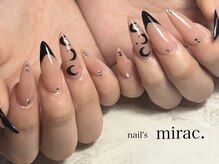 ネイルズミラク(nail's mirac.)の雰囲気（＊ブラックムーンライトネイル＊）