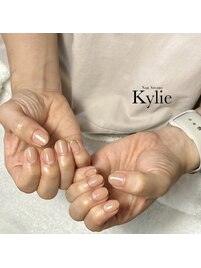 グラデーション×細ライン