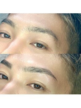 ブロウ(BROW)/【メンズ眉毛】before after