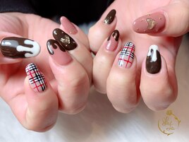 バレンタインネイル