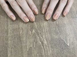 自爪育成ケア　マニキュア仕上げ