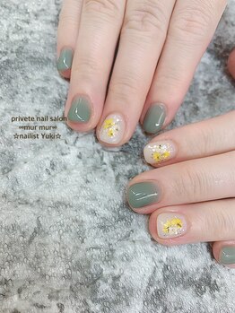 プライベート ネイルサロン マーマ(murmur)/押し花ネイル