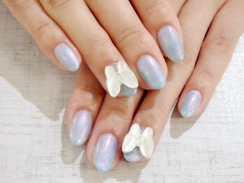 ラルネイル 大宮(Lull. nail)/＊ワンカラー＊蝶々＊