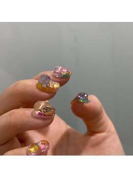 アオ 渋谷(ao.)/天然石ネイル