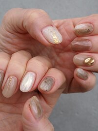 シンプルニュアンスネイル