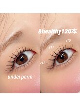 エリィ(airy)/&healthy120本＋下まつ毛パーマ