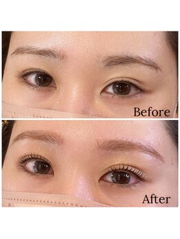 エムアンド(m&)/眉WAX+マスカラまつ毛パーマ