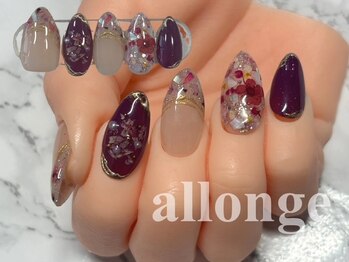 美サロン アロンジェ甲府向町店/押し花ネイル☆