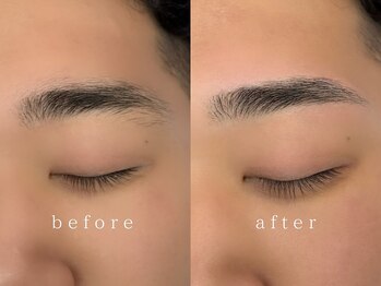 サレヤ(Sareya)の写真/【眉毛で印象は変わる】低刺激WAX×骨格診断で左右差も解消◎メンズも大歓迎の似合わせ眉スタイリング☆