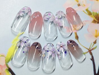 桜ネイル　ｂｙ増田