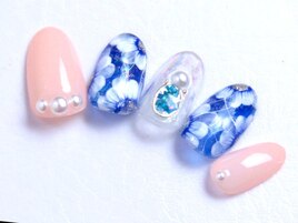 シースルーブルーフラワー★