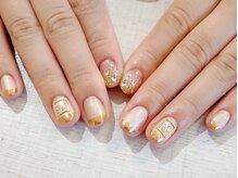 ラルネイル 大宮(Lull. nail)/＊ゴールド＊ミラーフレンチ＊