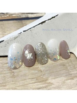 ネイルサロン クイル(QUILL)/１月ホワイト（２）