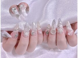 グラデーションクリスマスネイル