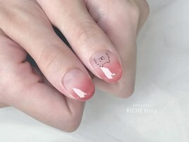 いちごカラーグラデーション