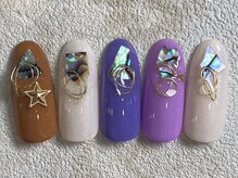 レイネイル 岐阜茜部店(RAY NAIL)/カラフルシェルネイル