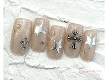 ネイルメゾン 池袋店(NAIL MAISON)/ベージュクロムスター￥10550