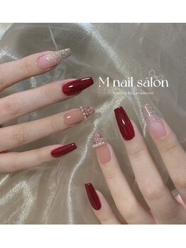Mネイル/ツイードネイル|ゴージャス