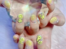 月猫/ニコちゃんネイル