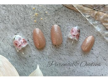 ピュアネイルアンドオンディーヌ/定額ミドルデザイン