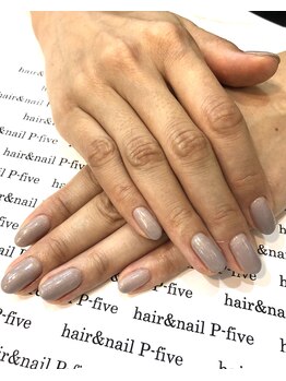 ヘアアンドネイル ピーファイブ(P-five)/トレンド！グレーワンカラー！