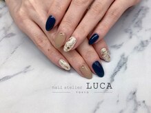 ネイルアトリエルカ(nail atelier LUCA)/W-367 大人上品秋色ネイル
