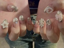 アイネイルズ 天神今泉店(I-nails)/【kanako.m】パーツ盛りネイル