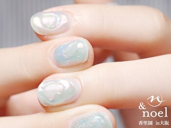 ノエル(Noel)/オーロラシャボン玉ネイル