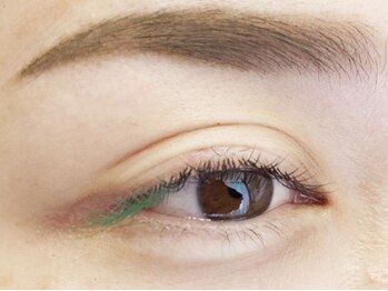 ミニョンアイラッシュデザインサロン くずは店/＋カラー　【グリーン】