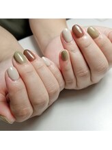 キイコネイル(kiiko.nail)/秋くすみカラーネイル