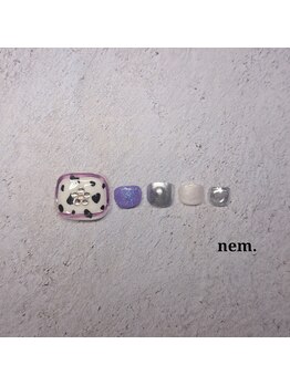 ネム(nem.)/フット定額ネイル　7,150円