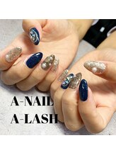 エーネイル エーラッシュ(A-NAIL A-LASH)/定額ネイル【倉敷】